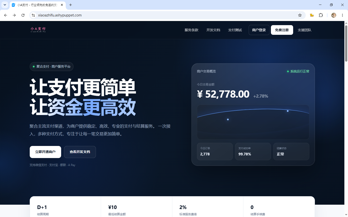 小A支付